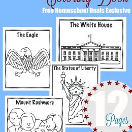 FREE NATIONAL SYMBOLS COLORING BOOK (Instant Download)