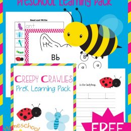 FREE PreK Creepy Crawly Pack