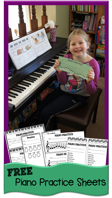 FREE Piano Practice Printables Chart