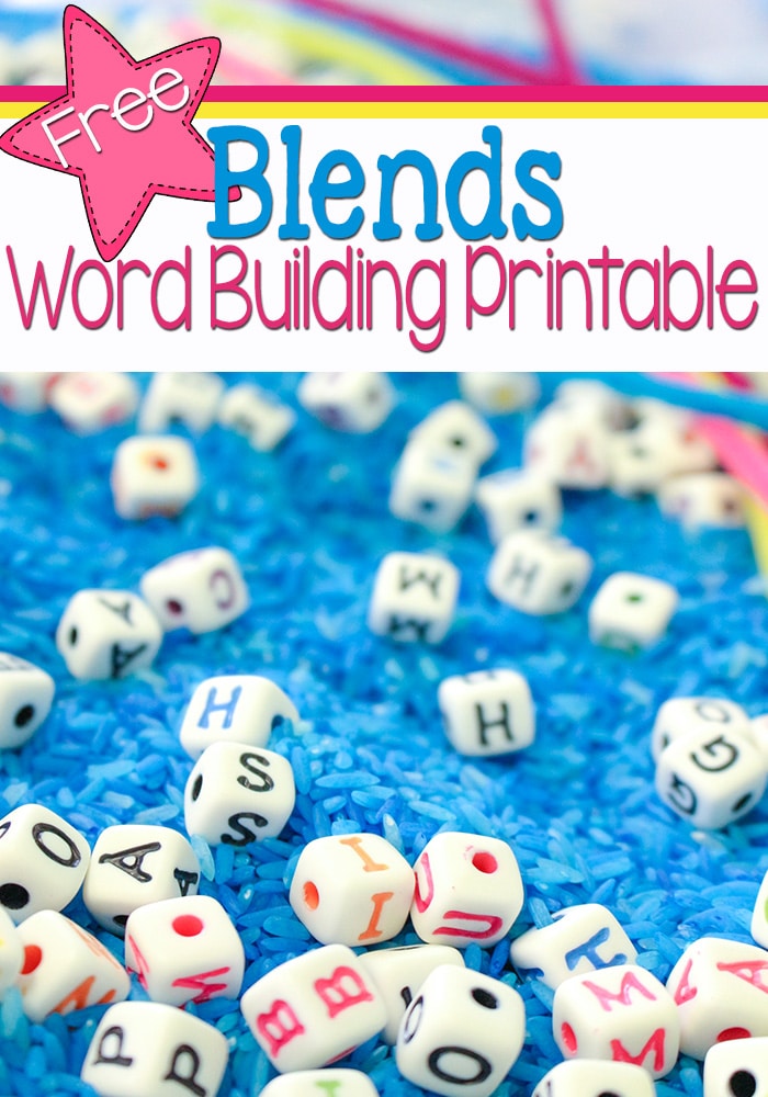 FREE Word Building Pritnables