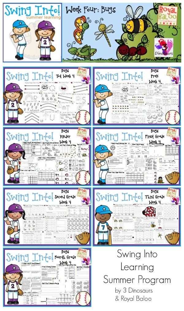 FREE Bug Summer Learning Pack