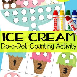 FREE Ice Cream Dot Marker Pages