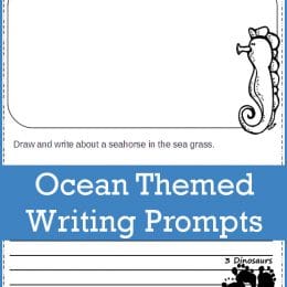 FREE Ocean Themed Writing Prompts