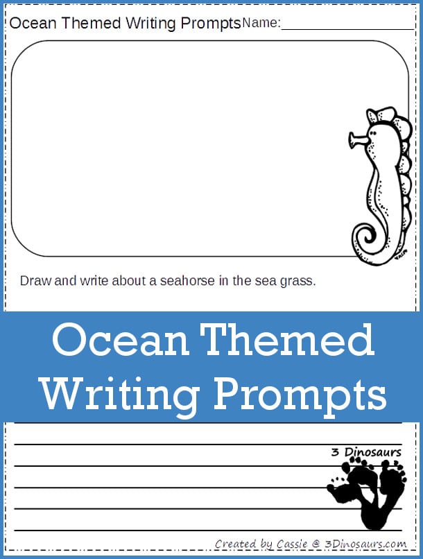 FREE Ocean Themed Writing Prompts