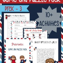 FREE PreK -3 Patriotic pack