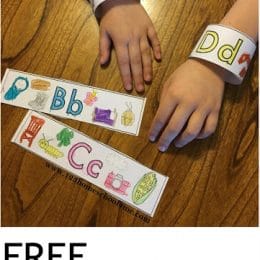 FREE Alphabet Bracelettes