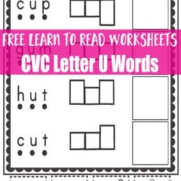 FREE Letter U CVC Pack