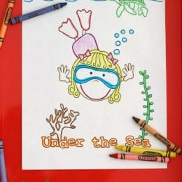 FREE Under the Sea Coloring Pack