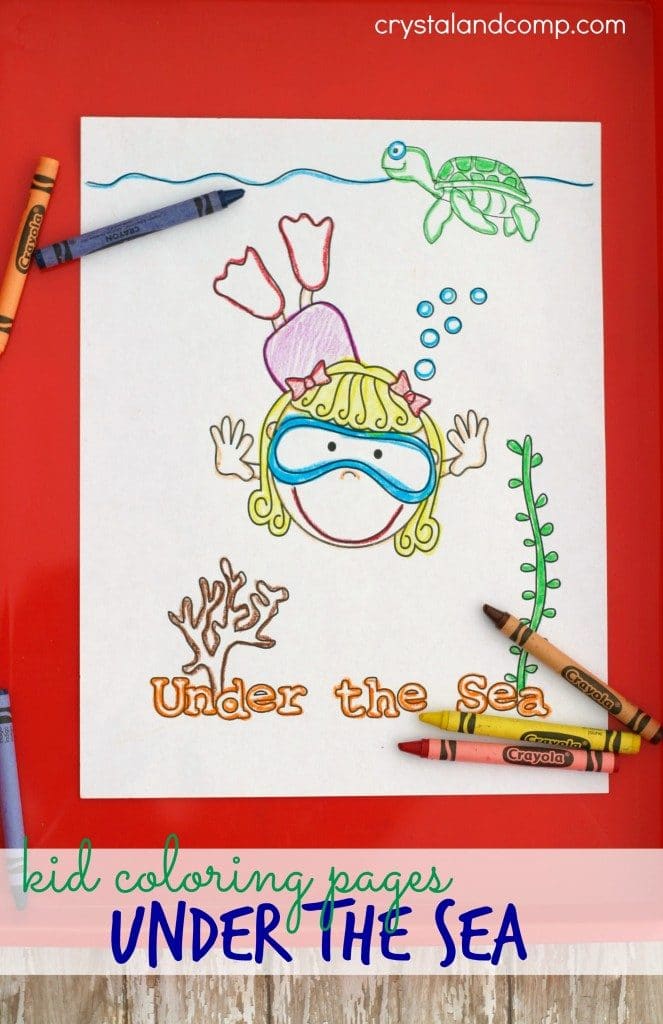 FREE Under the Sea Coloring Pack