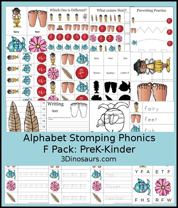 FREE Alphabet Letter F Pack