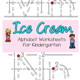 FREE Ice Cream Alphabet Worksheets