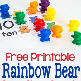 FREE Rainbow Bear Printables