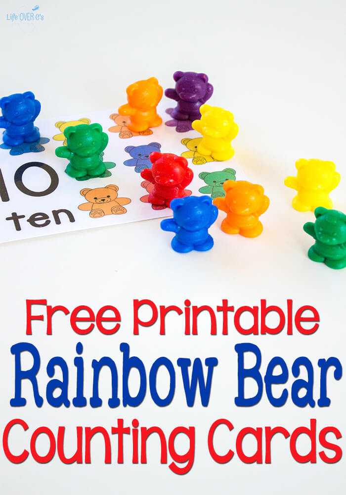 FREE Rainbow Bear Printables