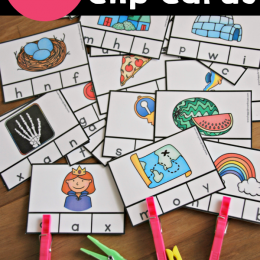 FREE Beginning Sounds Clip Cards