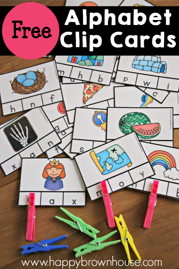 FREE Beginning Sounds Clip Cards