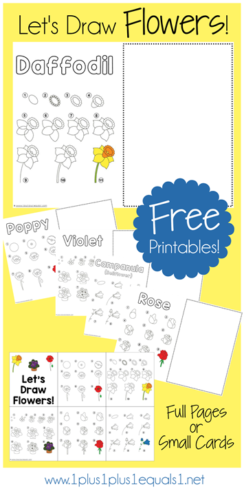 FREE Flower Drawing Pack