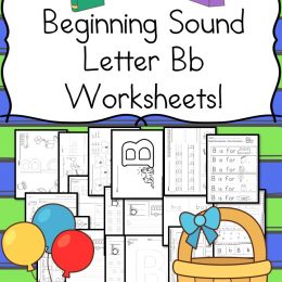 FREE Beginning Sounds Letter B Worksheets