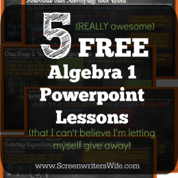 FREE Algebra 1 Powerpoint Lessons