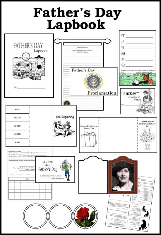 FREE Father's Day Lapbook