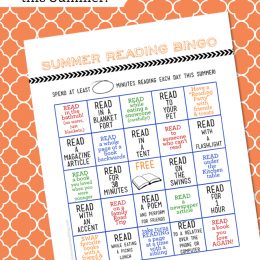 FREE Summer Reading Cards Bingo Printable