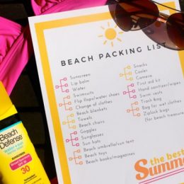 FREE Beach Packing List printables