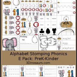 FREE Letter E Phonics Pack