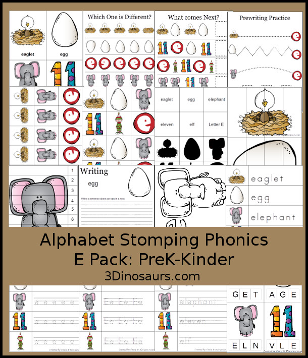 FREE Letter E Phonics Pack