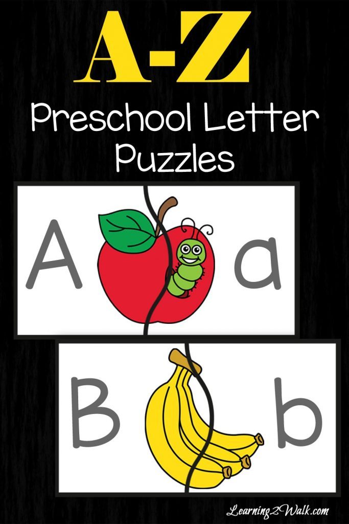 FREE Preschool Letter Puzzles