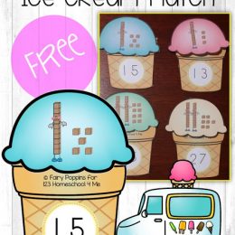FREE Place Value Ice Cream Match