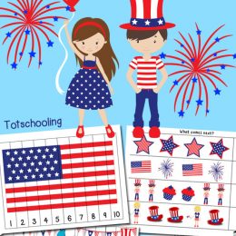 FREE 4th of July Pack for Toddlers & Preschoolers