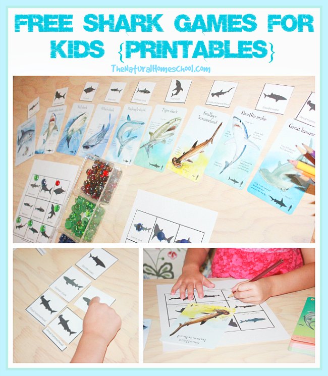 FREE Shark Game Printables