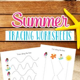 FREE Summer Tracing Worksheets