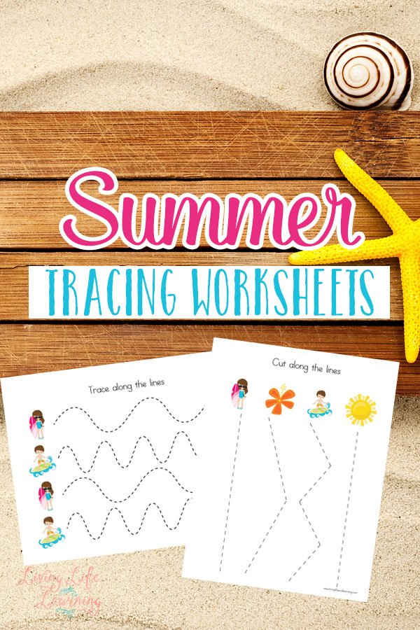 free summer tracing worksheets