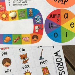 FREE Short Vowel Board Game