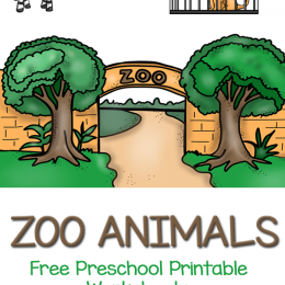 FREE Preschool Zoo Animals