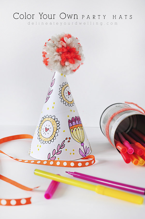 FREE Party Hat Printables