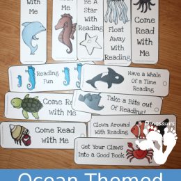 FREE Ocean Themed Bookmarks