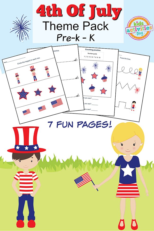 FREE 4th of July Printable Pack