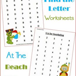 FREE Beach Themed Letter Finds