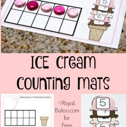 FREE ICE CREAM COUNTING MATS (Instant Download!)