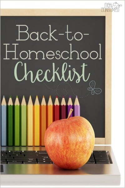 Free Back to Homeschool Checklist