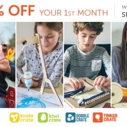 40% Off 1st Month of Kiwi Crate Subscription
