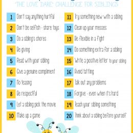 FREE PRINTABLE 20 DAY SIBLING CHALLENGE (Instant Download)