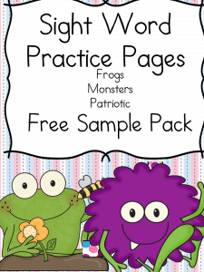 FREE Sight Word Reader Pages