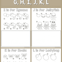 FREE Drawing Printables G-L