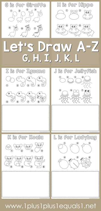 FREE Drawing Printables G-L