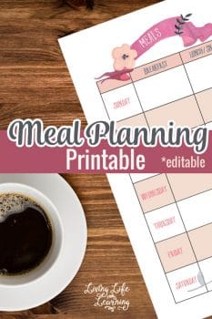 FREE Meal Planning Printables