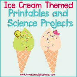 FREE Ice Cream Themed Printables