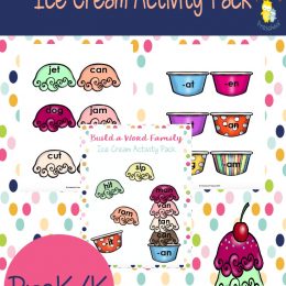 FREE Build a Word Ice Cream Themed Pack