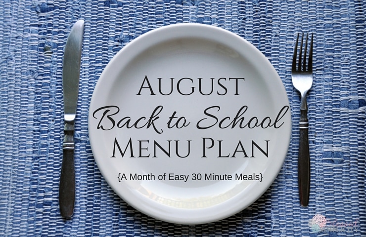 FREE August Meal Plan